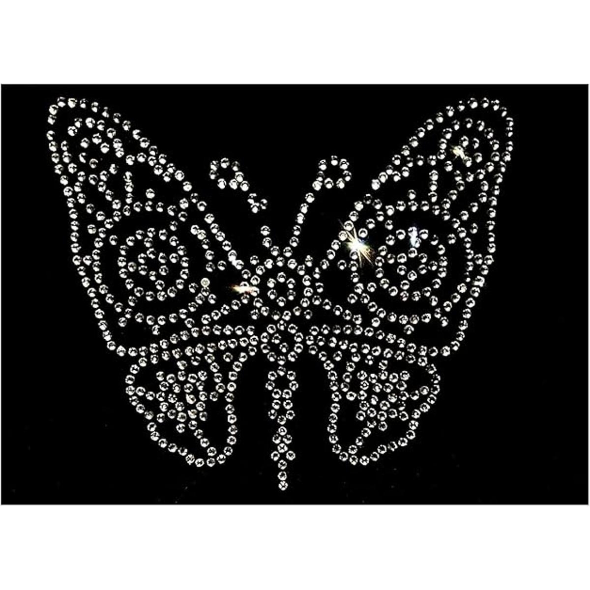 Juego de 2 adhesivos con diseño de mariposa Steampunk de