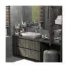 SimpleHouseware Gabinete perforado de 2 niveles color gris_5
