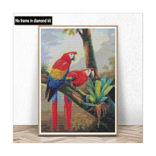 Kaliosy Kits de pintura de diamantes 5D para adultos loros