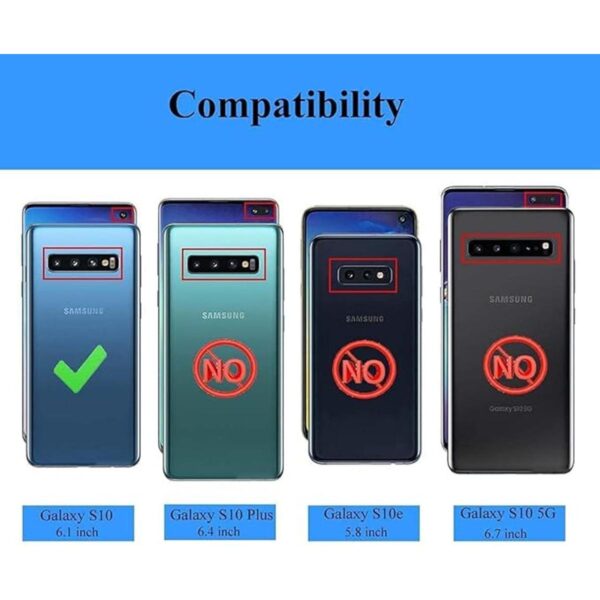 Funda compatible con Galaxy S10 funda con tarjetero_2