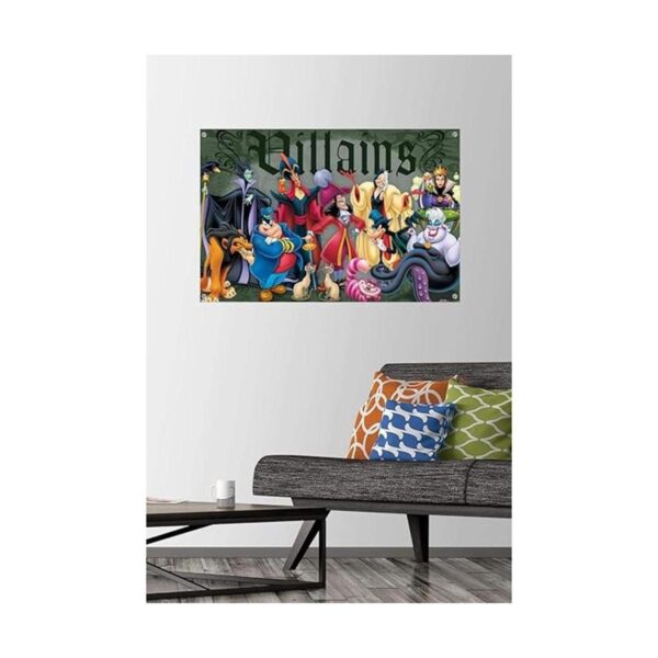 Disney VIllains Group Pose Wall Poster with Push Pins_2