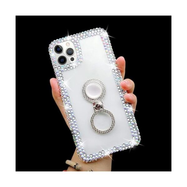 Bonitec Compatible con iPhone 13 Pro Max Case 3D Glitter_3