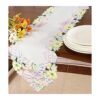 GRANDDECO Mantel de mesa con diseño de huevos de Pascua
