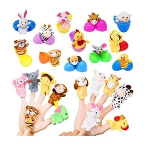 Huevos de Pascua llenos de mini animales de peluche de_1