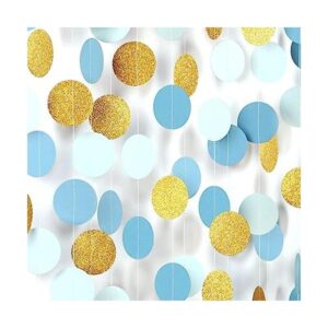 Guirnalda de decoración de fiesta azul polvoriento azul