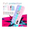 Joyleop Funda de silicona para iPhone 11 rosa y morada_4