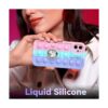 Joyleop Funda de silicona para iPhone 11 rosa y morada_3