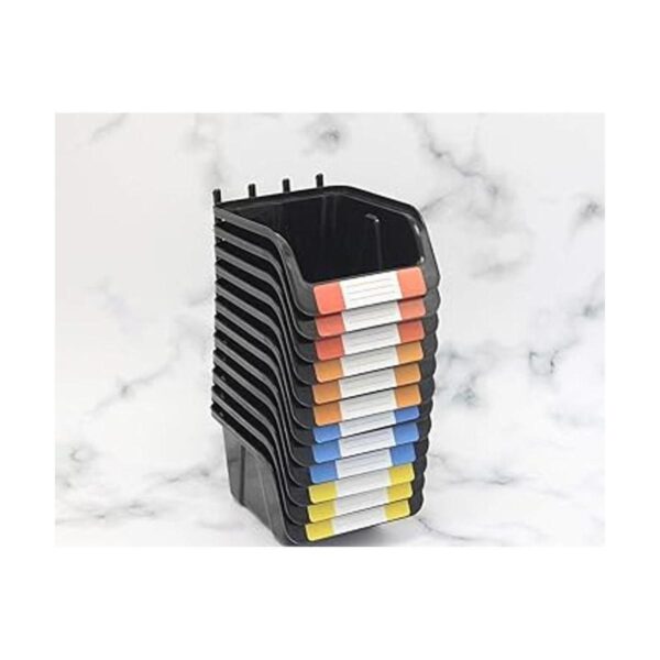 Juego de 12 cubos de madera de clavijas de color negro