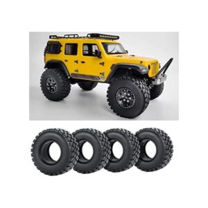 RCLIONS 4 neumáticos de goma Micro de 1.0 in RC para todos