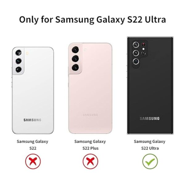 VEGO Funda para Galaxy S22 Ultra Kickstand con cubierta de_2