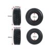 RCLIONS 4 neumáticos de goma Micro de 1.0 in RC para todos
