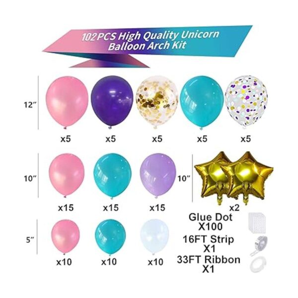 Kit de arco de guirnalda de globos de unicornio 18 12_6
