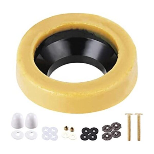Kit de sello de cera para inodoro con pernos de latón_1