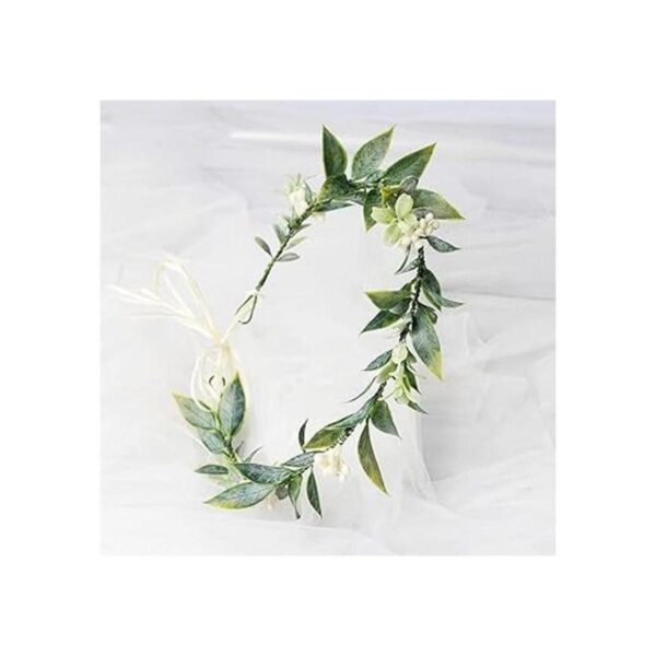 DDazzling Diadema de flores de eucalipto para mujer y_2