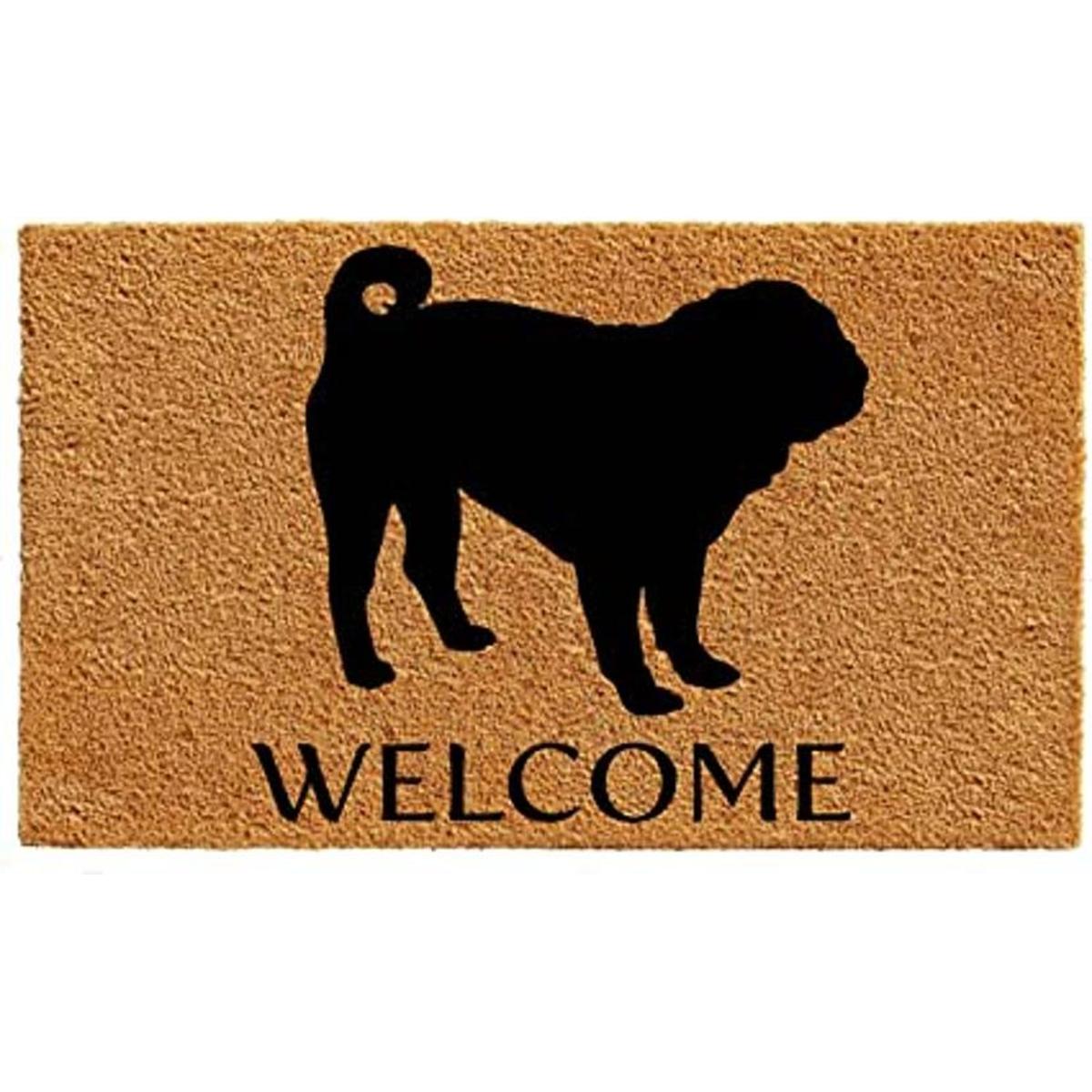 Calloway Mills AZ105741729 Pug Doormat 17 x 29