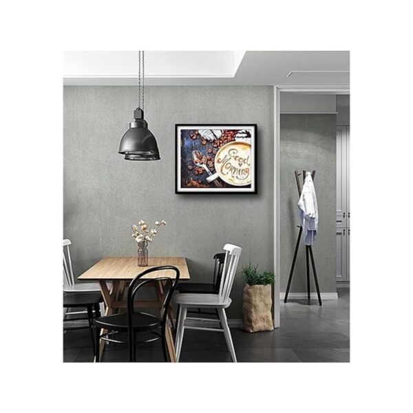 NIHOJIUMA Kits de pintura de diamantes café matutino_3