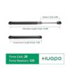 HUOPO C1623070 Soportes de gas de 13 pulgadas 28_4