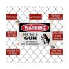 SmartSign 10 x 14 pulgadas Warning Dog Has A Gun And_4