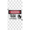 SmartSign 10 x 14 pulgadas Warning Dog Has A Gun And_2