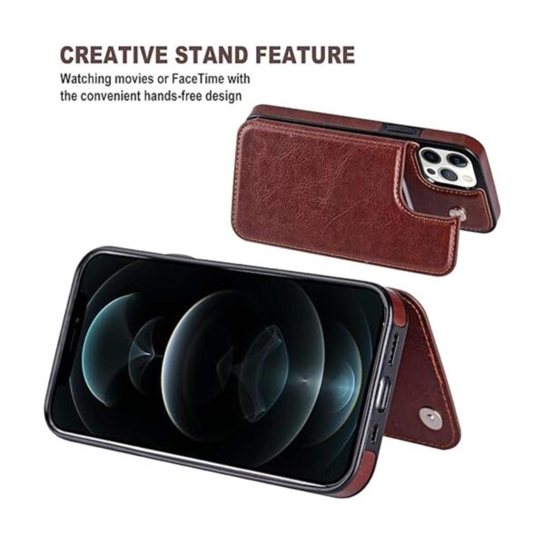 Aoksow Designed for iPhone 12 Pro Max Wallet Case Premium_5
