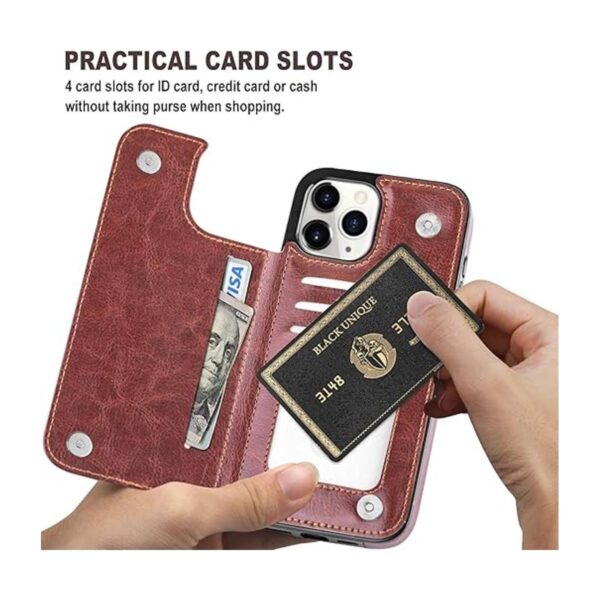 Aoksow Designed for iPhone 12 Pro Max Wallet Case Premium_2