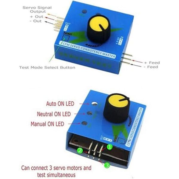 HiLetgo 3 unids RC servo probador 3CH Digital Multi ECS_4