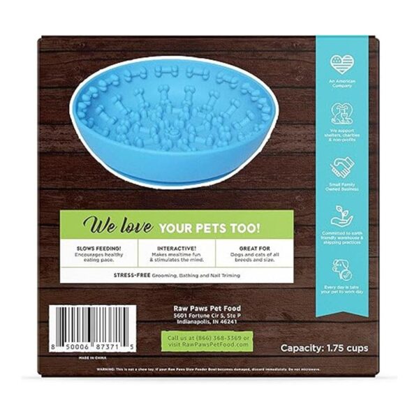 Raw Paws Lick Mat Bowl para perros y gatos Distraction_2