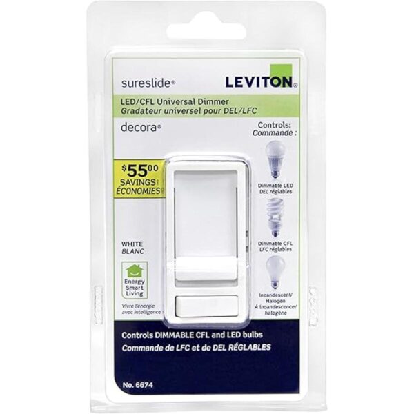 Leviton Regulador universal para luz incandescente de 150_4