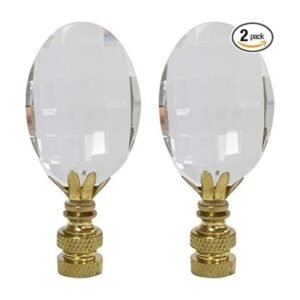 Royal diseños Oval Radiance Cut lámpara de vidrio Finial_1