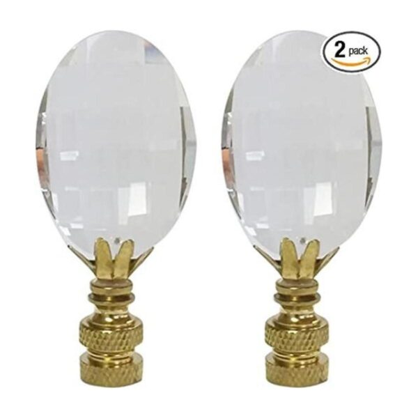 Royal diseños Oval Radiance Cut lámpara de vidrio Finial_1