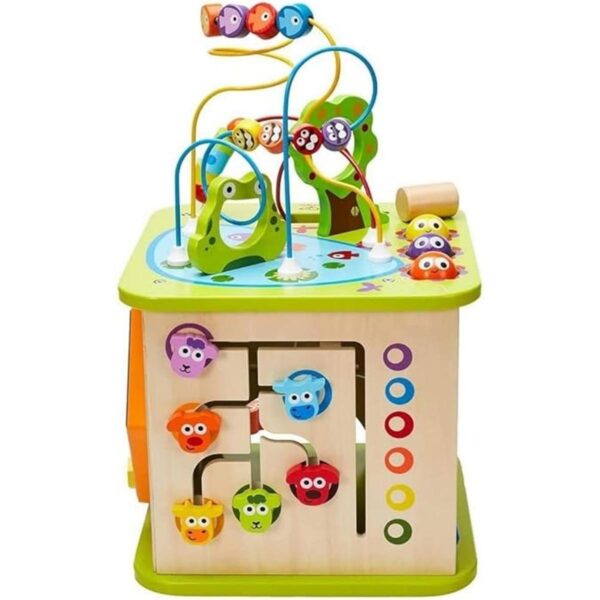 Cubo de actividades para niños Hape bichos de ciudad madera_1