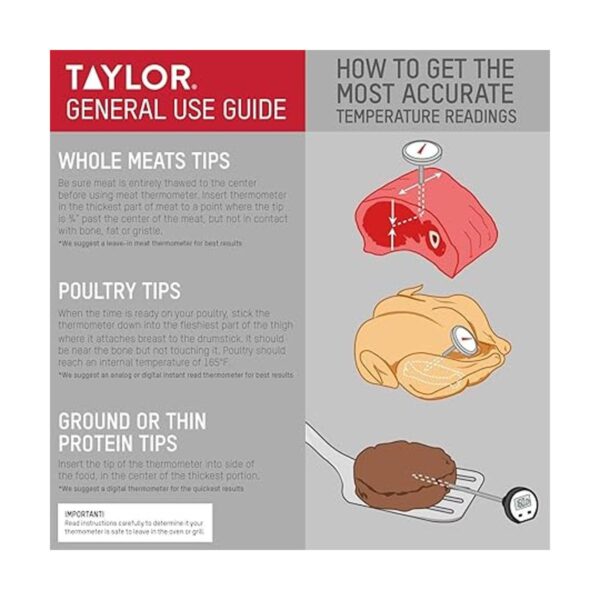 Taylor Precision Products Termómetro analógico compacto