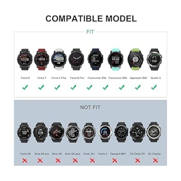 OVERSTEP Compatible con la correa de reloj Garmin Fenix 6_3