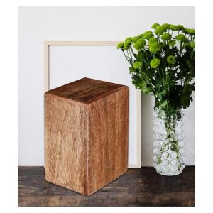Urna de cremación funeraria humana de madera para cenizas_1