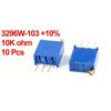 Uxcell a14052600ux0954 10 piezas 10 K Ohm 3296 W 3 pines_2
