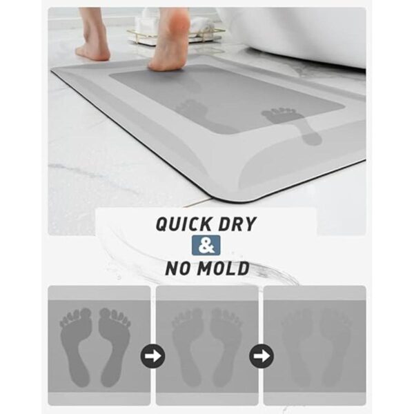 SIXHOME Tapete de baño de secado rápido absorbente con_2
