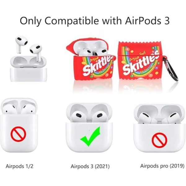 Suublg Funda protectora de silicona para AirPods de 3_2