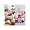 Decoración para tarta de 10 cumpleaños con purpurina en_4