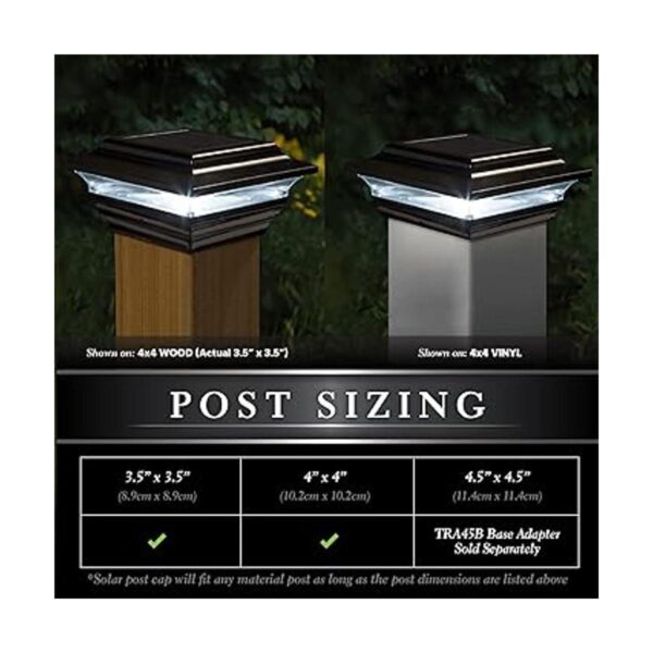 Classy Caps SL211B Tapa de poste solar imperial de_2