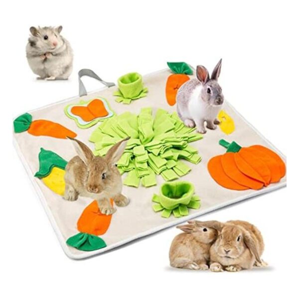 Foraging Rabbit Snuffle Mat Enrichment Toy Washable Pet