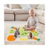 Foraging Rabbit Snuffle Mat Enrichment Toy Washable Pet