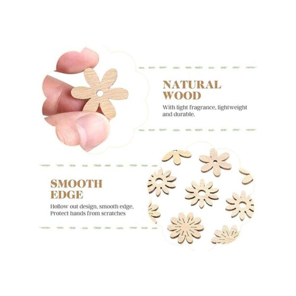 Amosfun 100 piezas de recortes de madera de pájaro