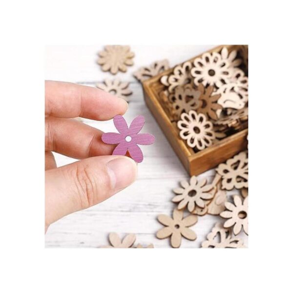 Amosfun 100 piezas de recortes de madera de pájaro