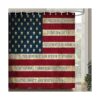Cortina de ducha con bandera americana accesorios de baño_1