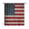Cortina de ducha con bandera americana accesorios de baño_2