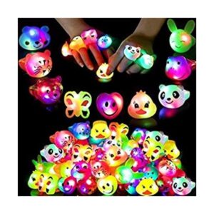 Guolz Paquete de 25 anillos iluminados para fiestas_1