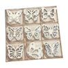 Paquete de 45 recortes en forma de mariposa de madera sin_4