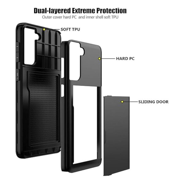 Nvollnoe Funda para Samsung S21 con tarjetero 5G de 6.2_3