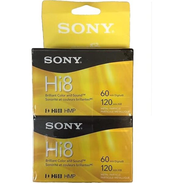 Sony Hi8 HMPD 120 minutos 2Pack Videocámara Cassette Cintas_1