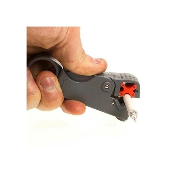 Herramienta de corte de pelacables coaxial rotatorio de